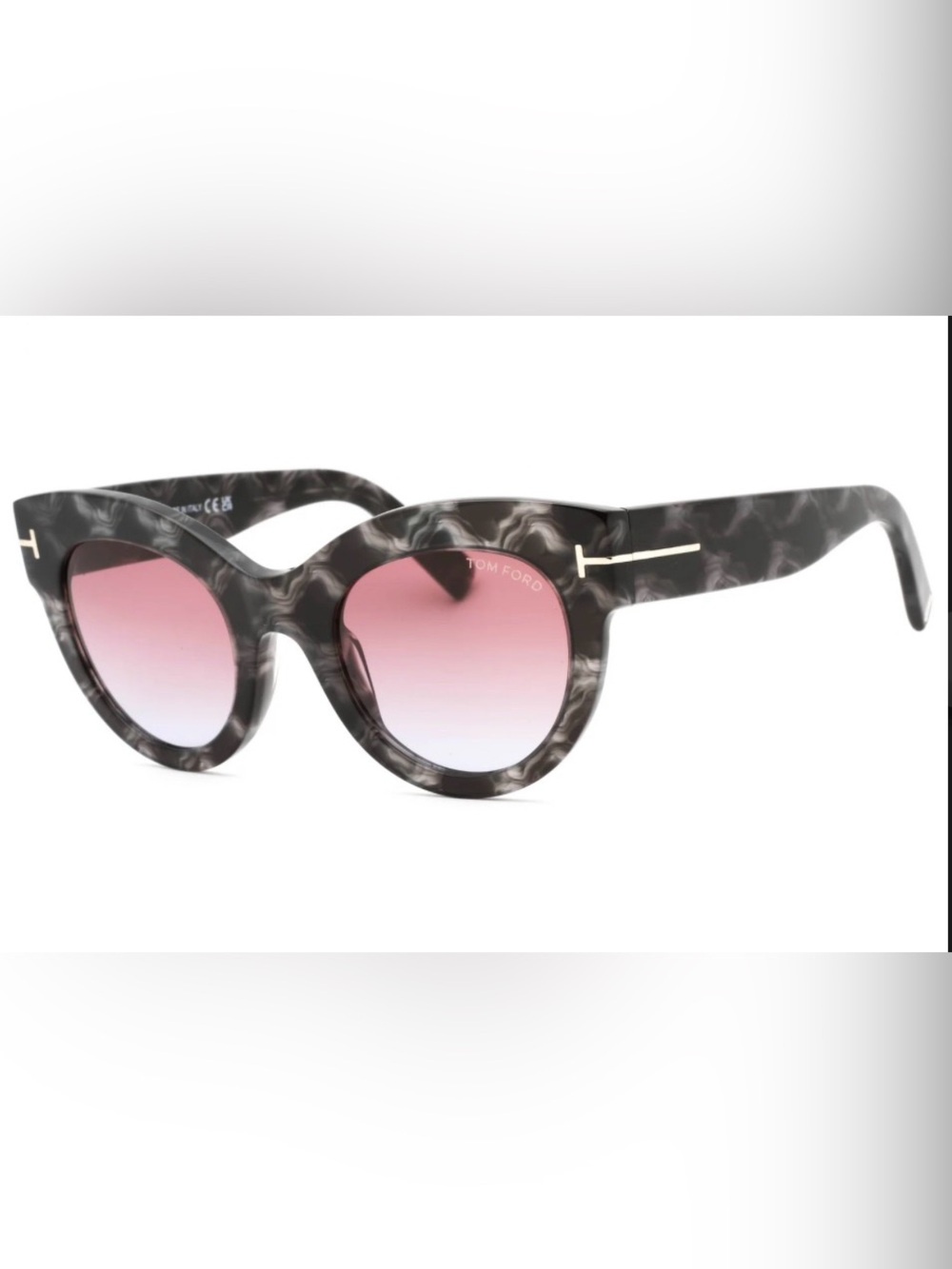 Tom Ford Lucilla Havana Gradient Sunglasses